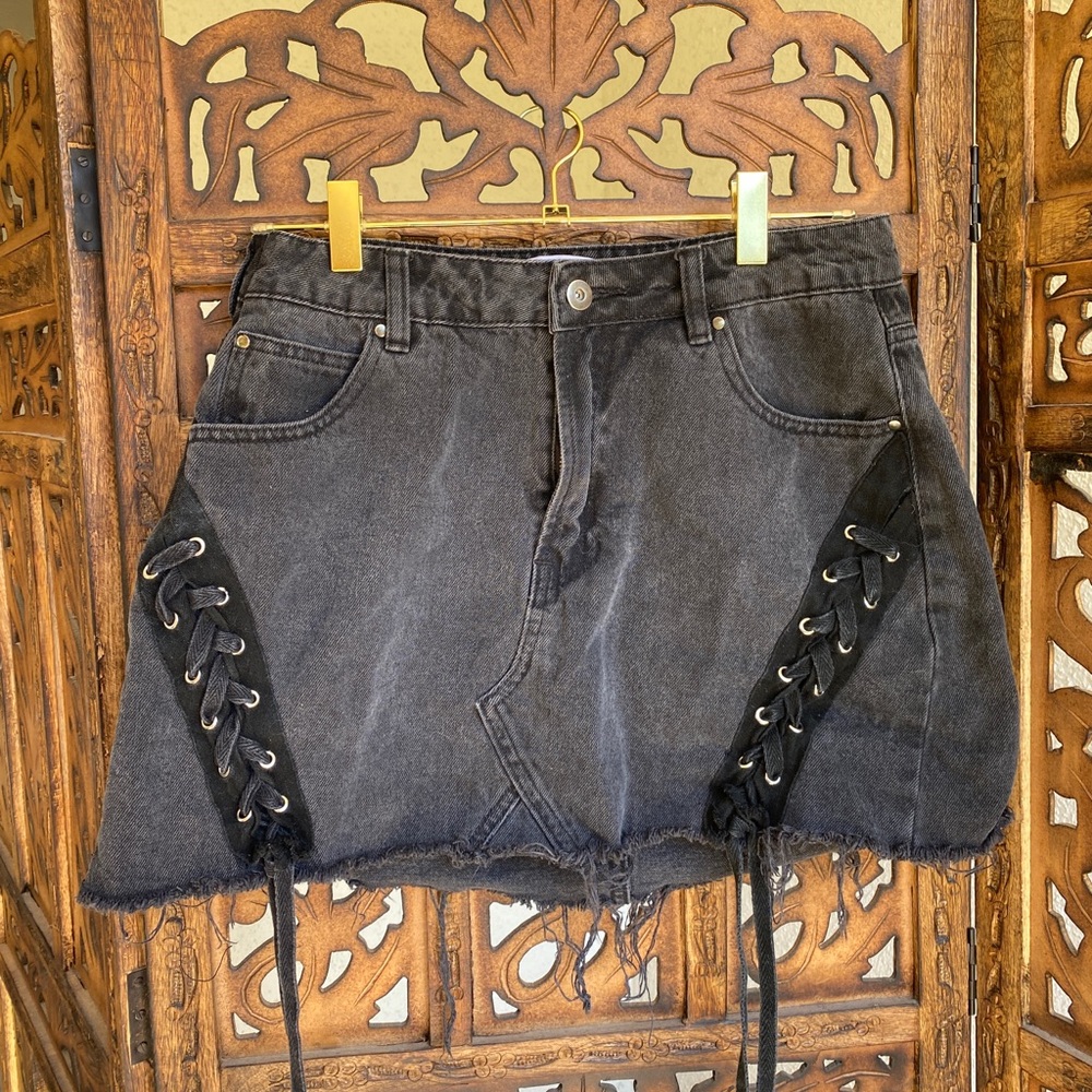 I.AM.GIA Black Denim Skirt
